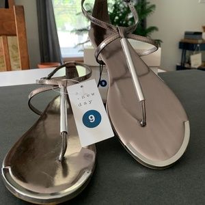 A New Day Archer T Strap Sandal Silver